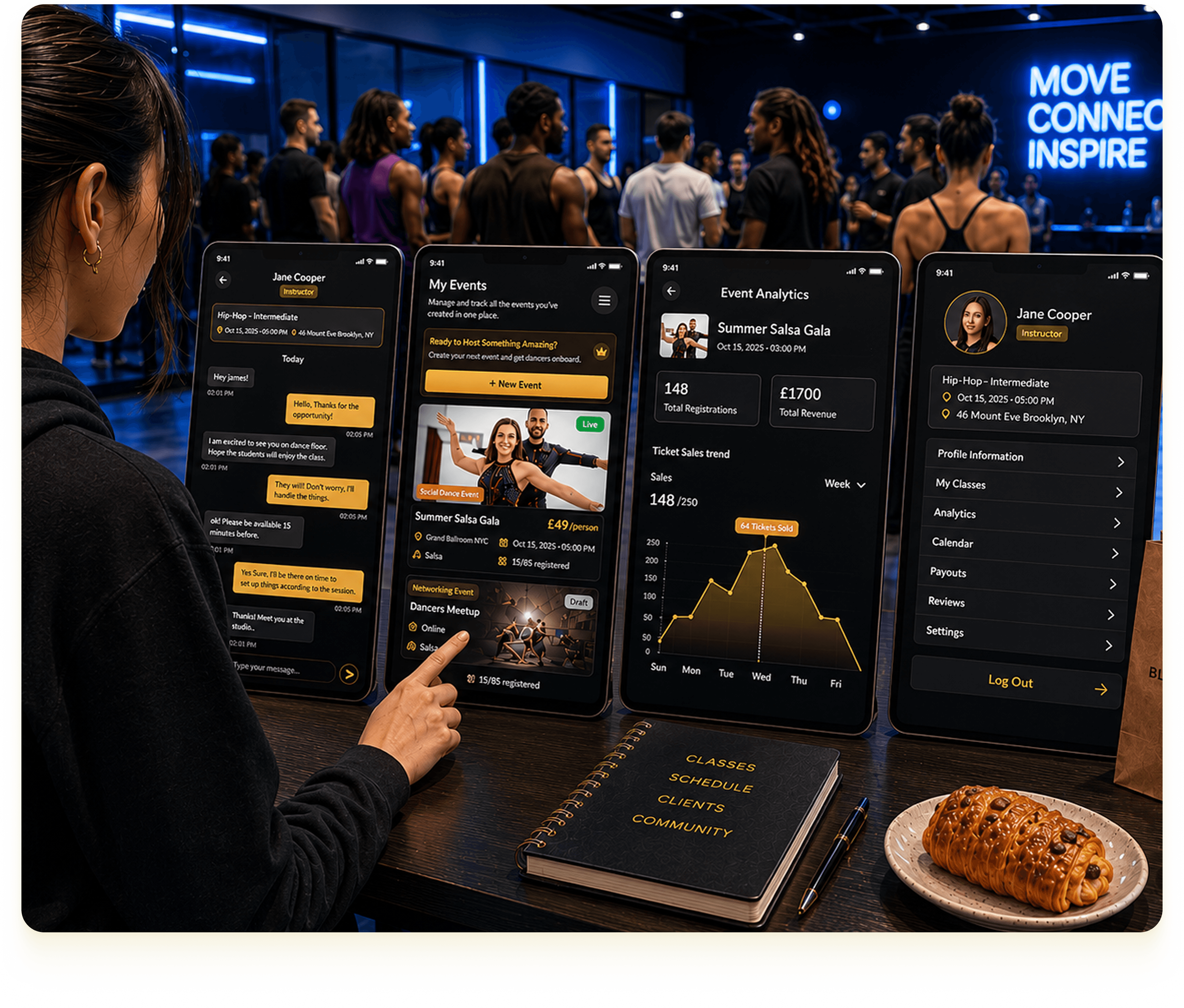 FlowDance studio hosting masterclasses and events at scale